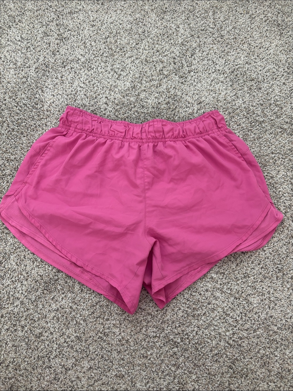 Athletic Works Hot Pink Women's Elastic Waist Athletic Shorts